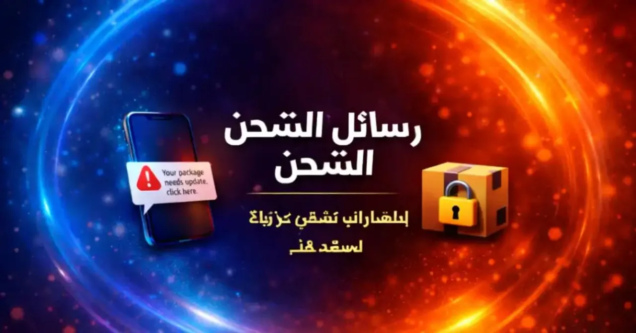 هاتف ذكي يعرض رسالة شحن مشبوهة