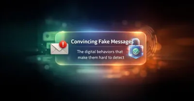 هاتف ذكي يعرض رسالة رقمية بتصميم احترافي تبدو رسمية لكنها مزيفة