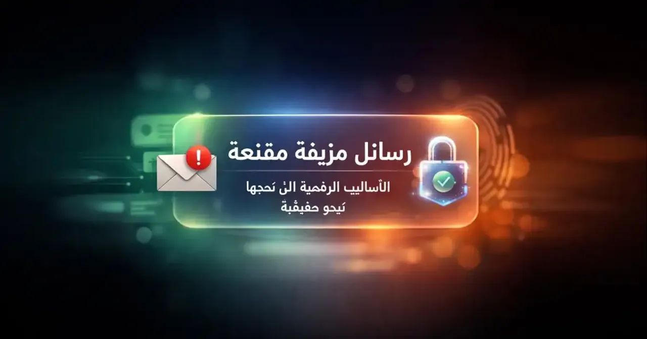 Smartphone screen displaying a realistic but deceptive message with modern clean design