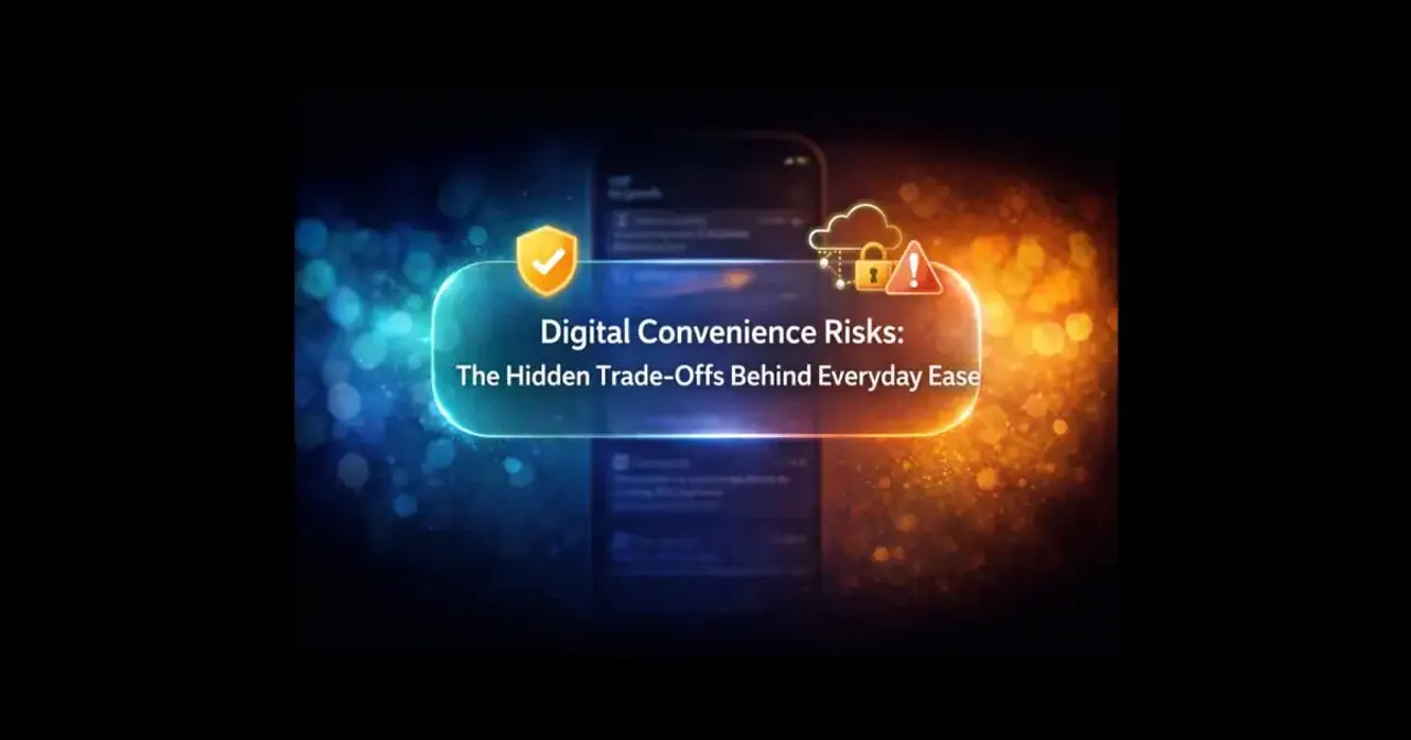 A modern smartphone interface symbolizing digital convenience risks and hidden trade-offs