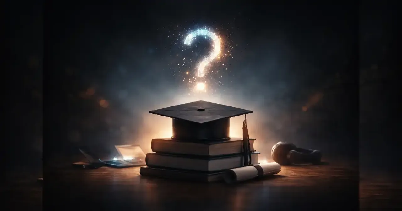 طالب يفكر في مستقبله المهني في ظل الذكاء الاصطناعي