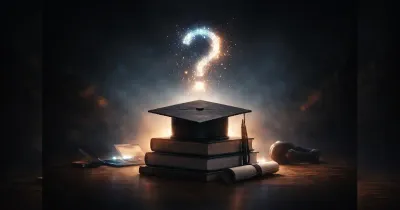 طالب يفكر في مستقبله المهني في ظل الذكاء الاصطناعي