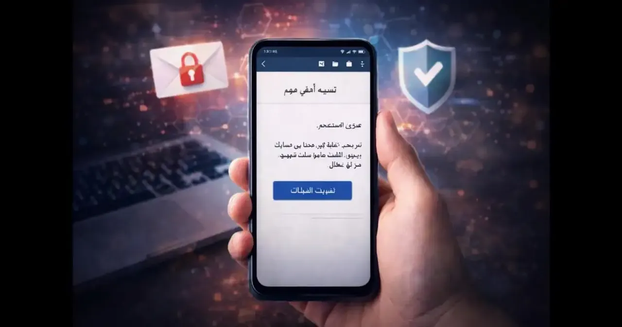 Fake trustworthy messages appearing on a smartphone screen