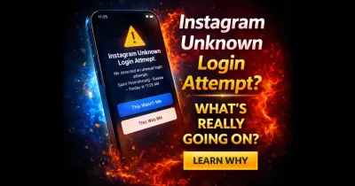 Instagram unknown login attempt security notification on smartphone screen