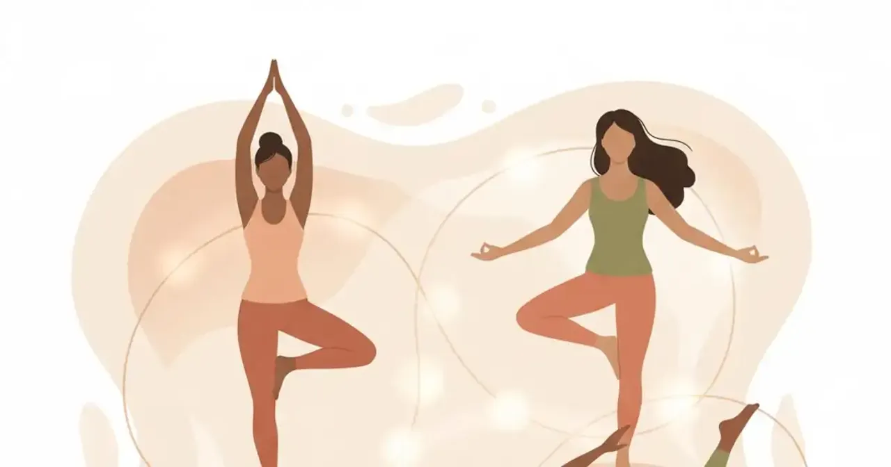 illustration showing balance, calm and emotional resilience representing mental health