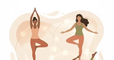 رسم يوضح التوازن والهدوء والمرونة العاطفية كرمز للصحة النفسية