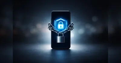 رسم يوضح عادات رقمية شائعة تزيد من مخاطر الاختراق