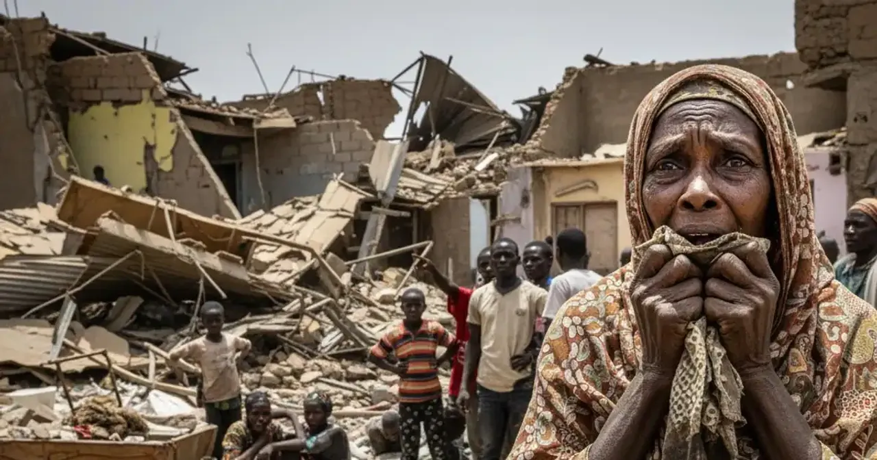 Civilians affected by a drone strike in El-Obeid, Sudan