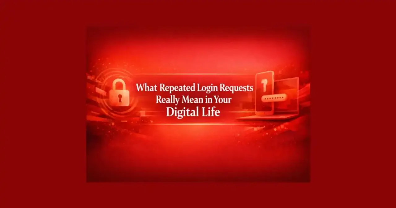 Smartphone screen showing repeated login requests on an app