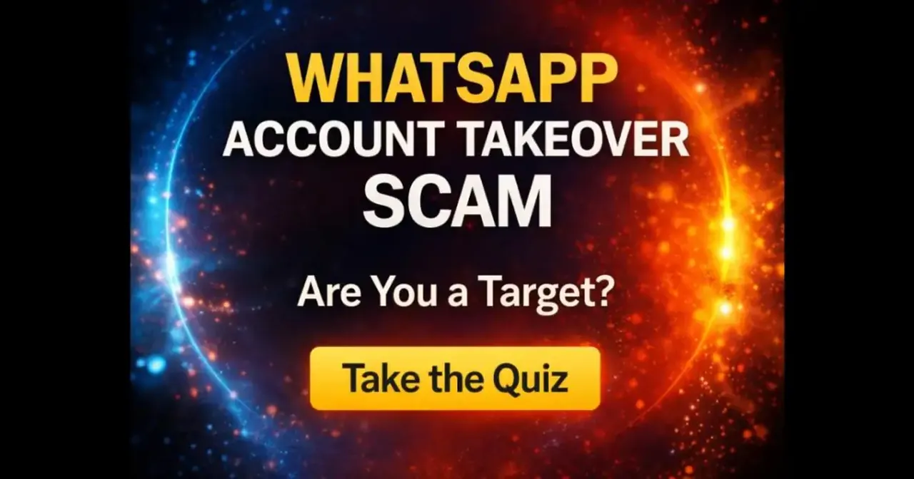 Smartphone screen showing suspicious 'Is this you?' WhatsApp message