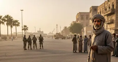 مشهد أمني في عدن خلال أزمة STC اليمن