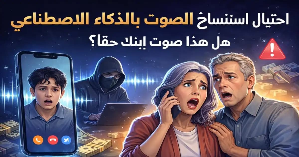 احتيال استنساخ الصوت مكالمة مزيفة