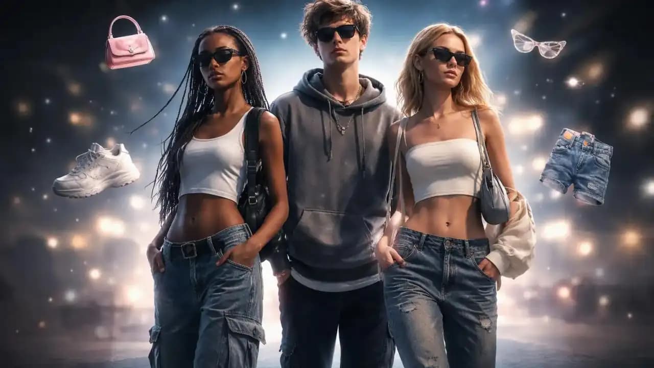 شباب يرتدون أزياء عصرية بسيطة تعكس تغير موضة الجيل Z