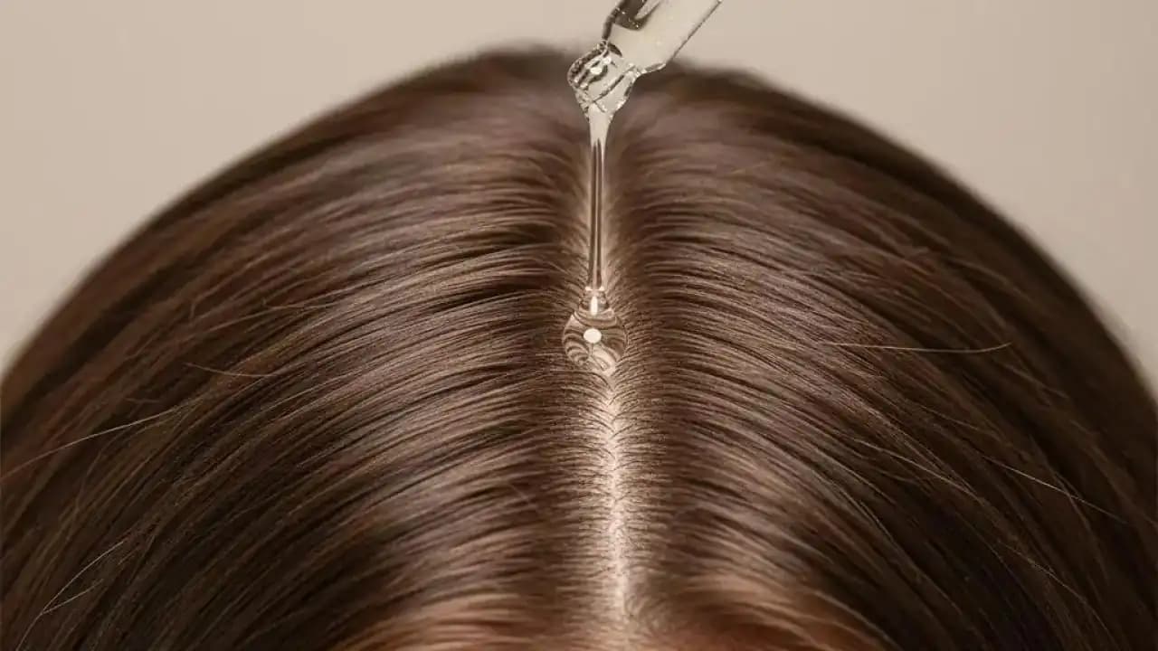 تطبيق سيروم فروة الرأس باستخدام قطارة