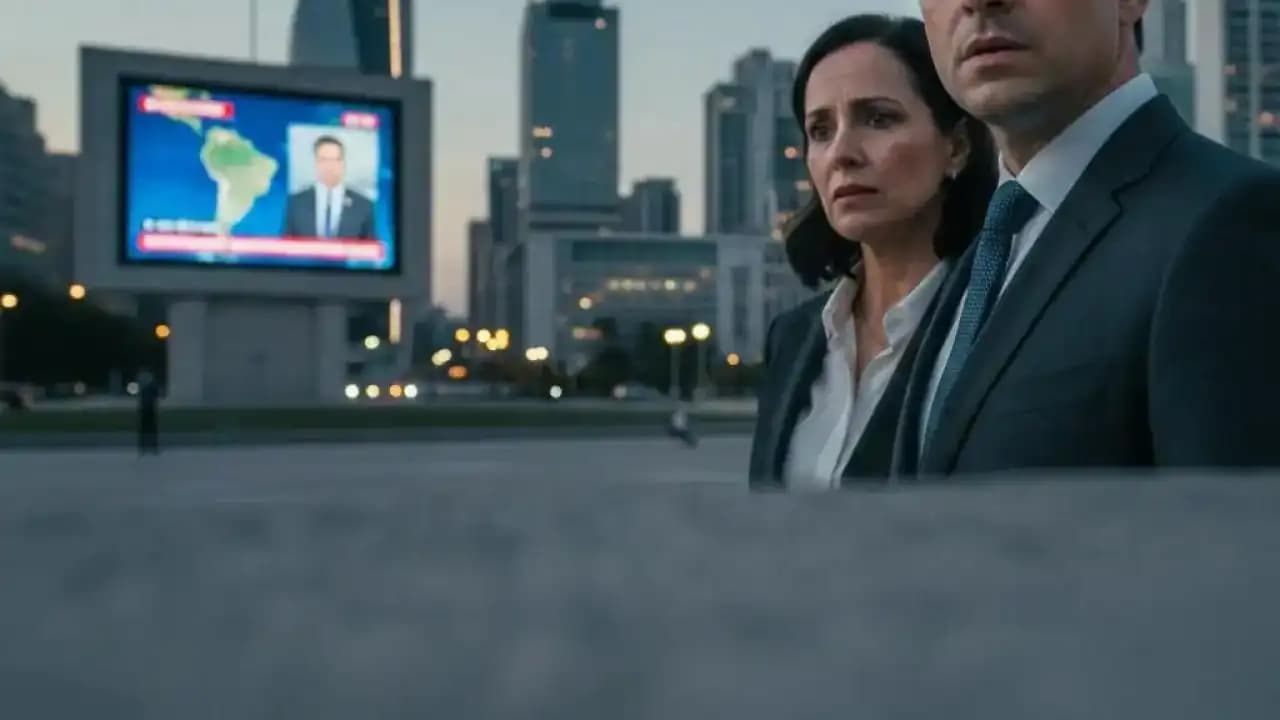 مشهد حضري في أميركا اللاتينية وسط توتر سياسي