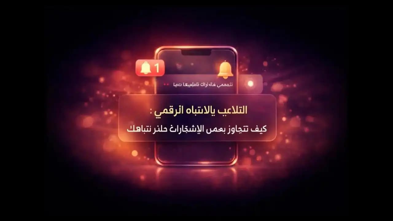هاتف ذكي يعرض إشعارات مصممة لجذب الانتباه