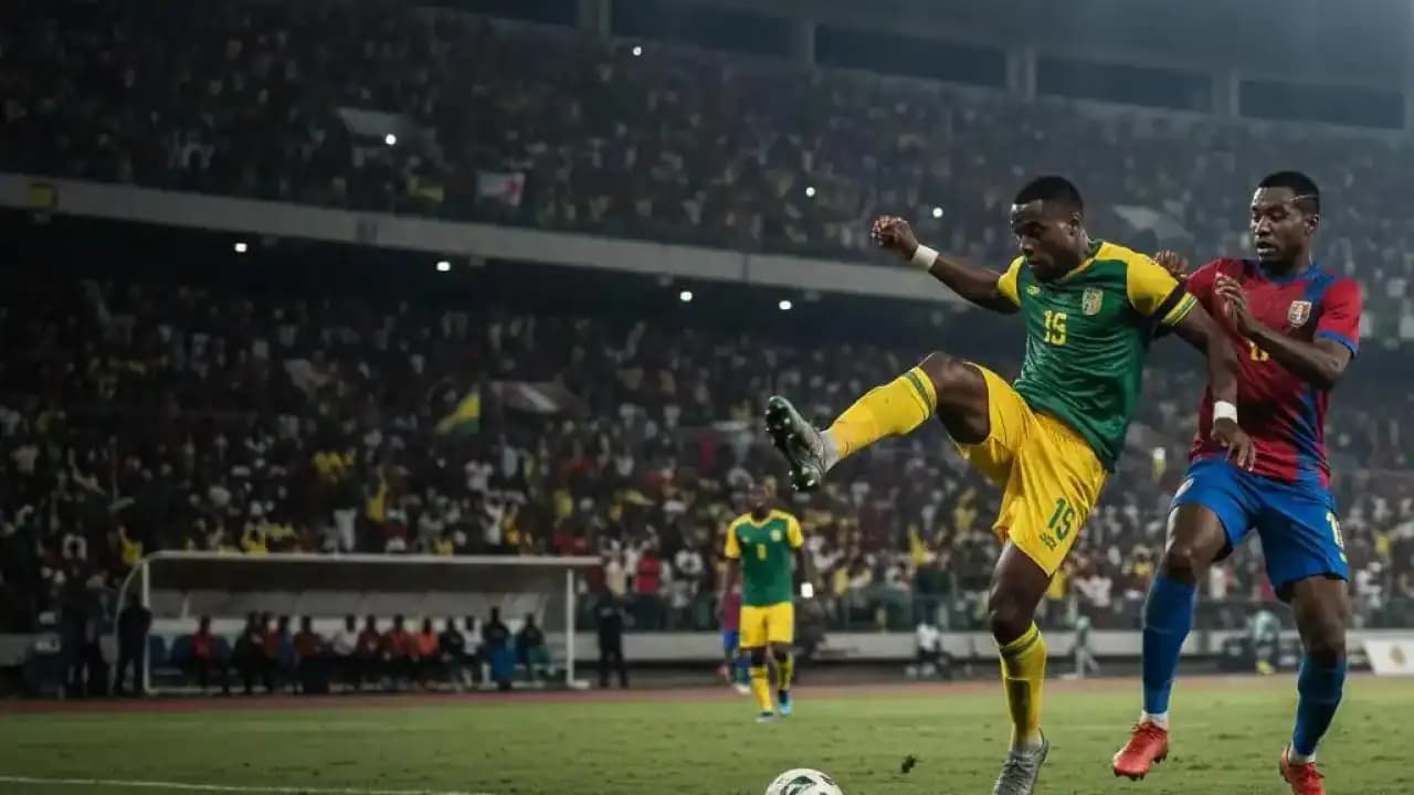 لاعبو أوغندا ونيجيريا في مباراة قوية