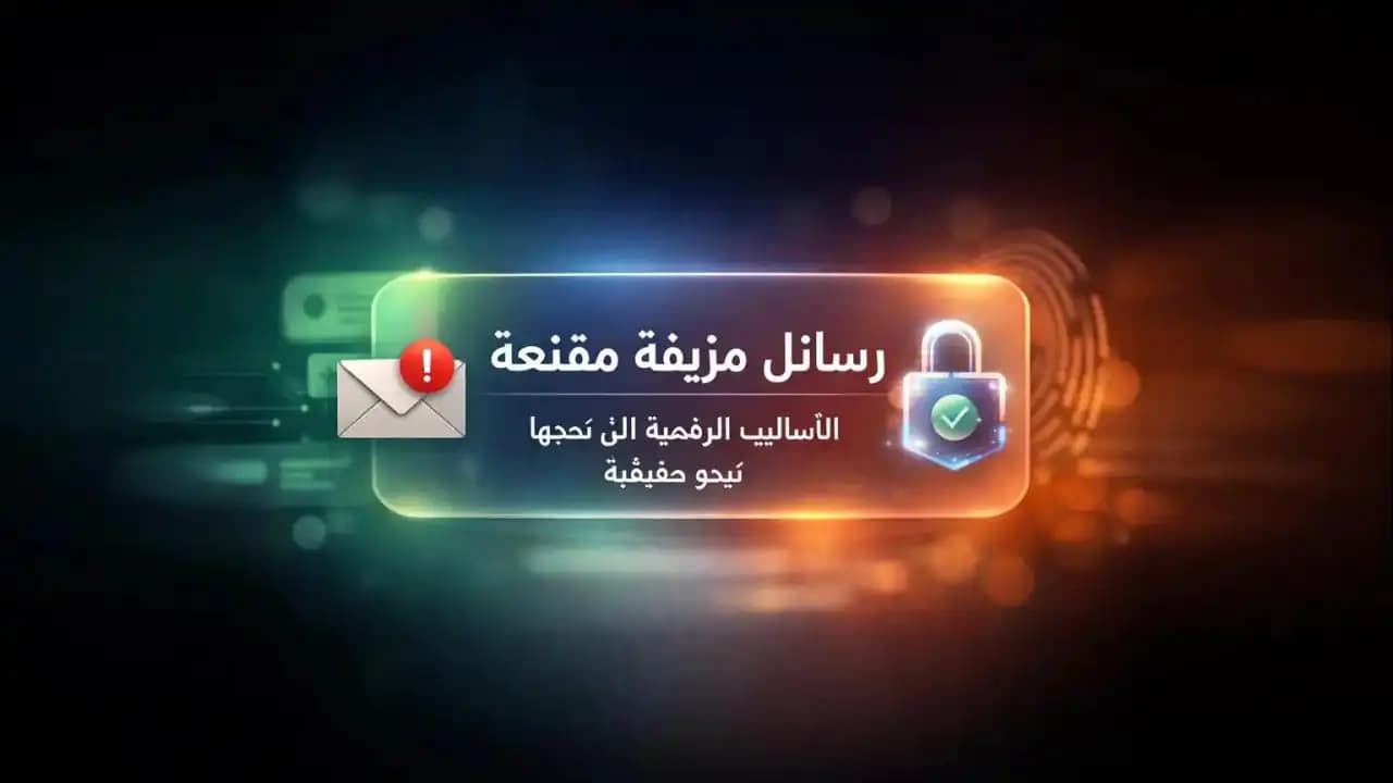 Smartphone screen displaying a realistic but deceptive message with modern clean design