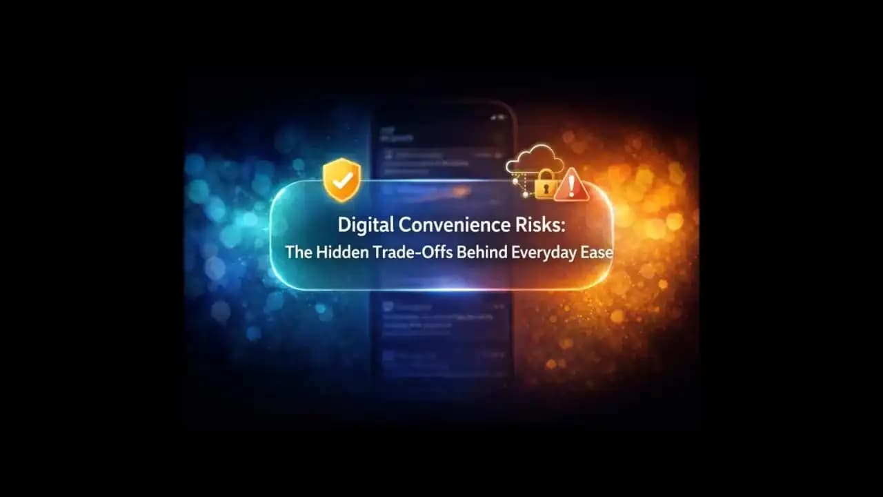 A modern smartphone interface symbolizing digital convenience risks and hidden trade-offs