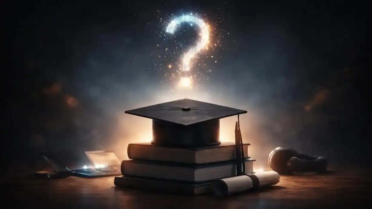 Student questioning the value of a university degree in the age of artificial intelligence