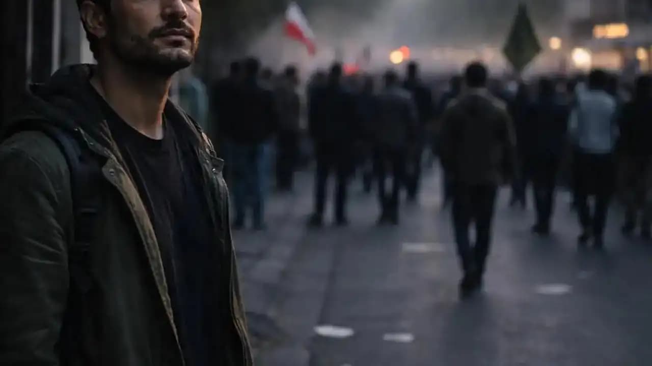 مشهد احتجاجي في شارع إيراني يعكس التوتر السياسي