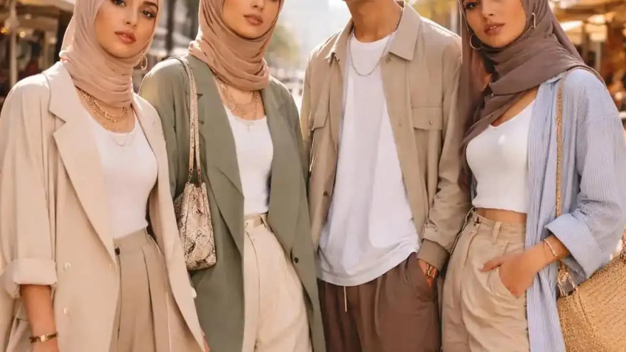 شباب عرب يرتدون أزياء محتشمة عصرية