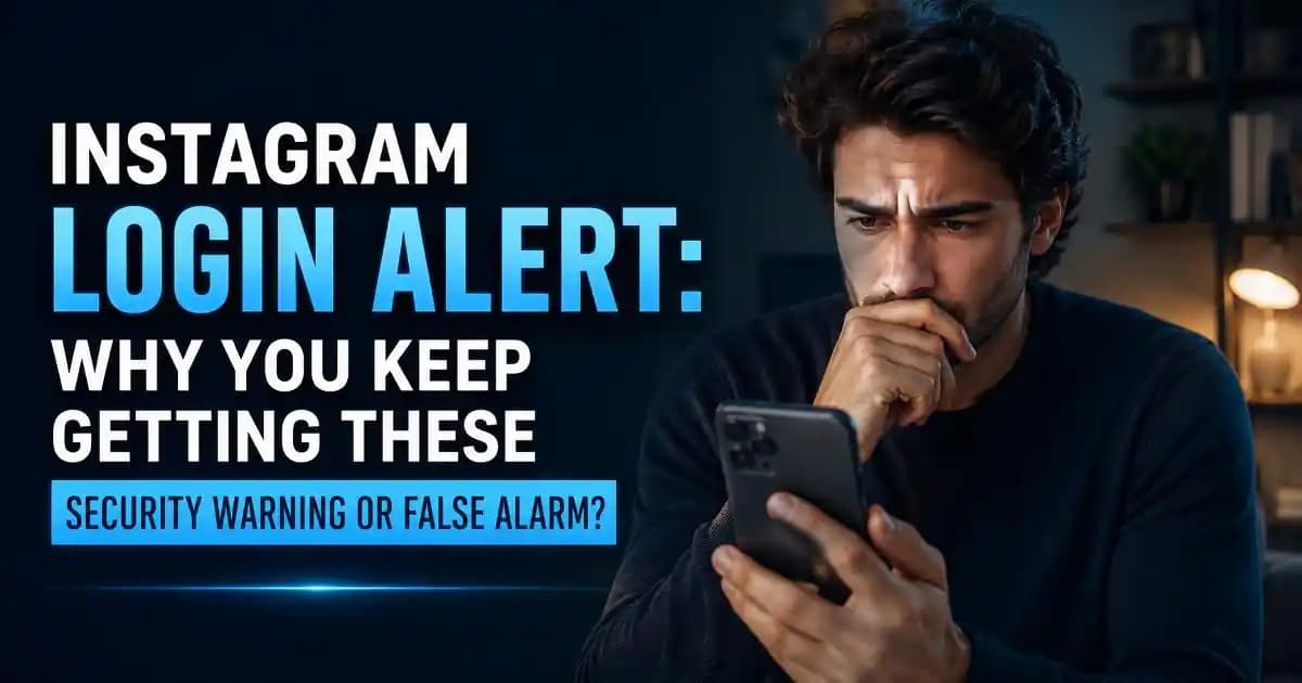 instagram login alert appearing frequently on mobile device