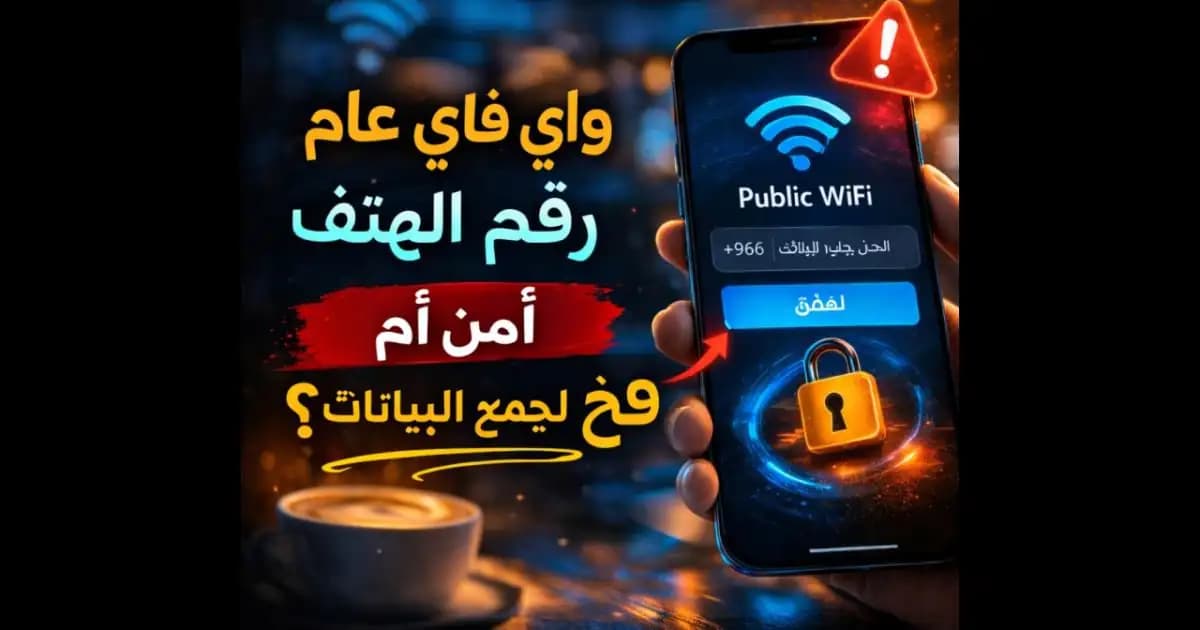 Public WiFi login page asking for phone number on smartphone screen in café