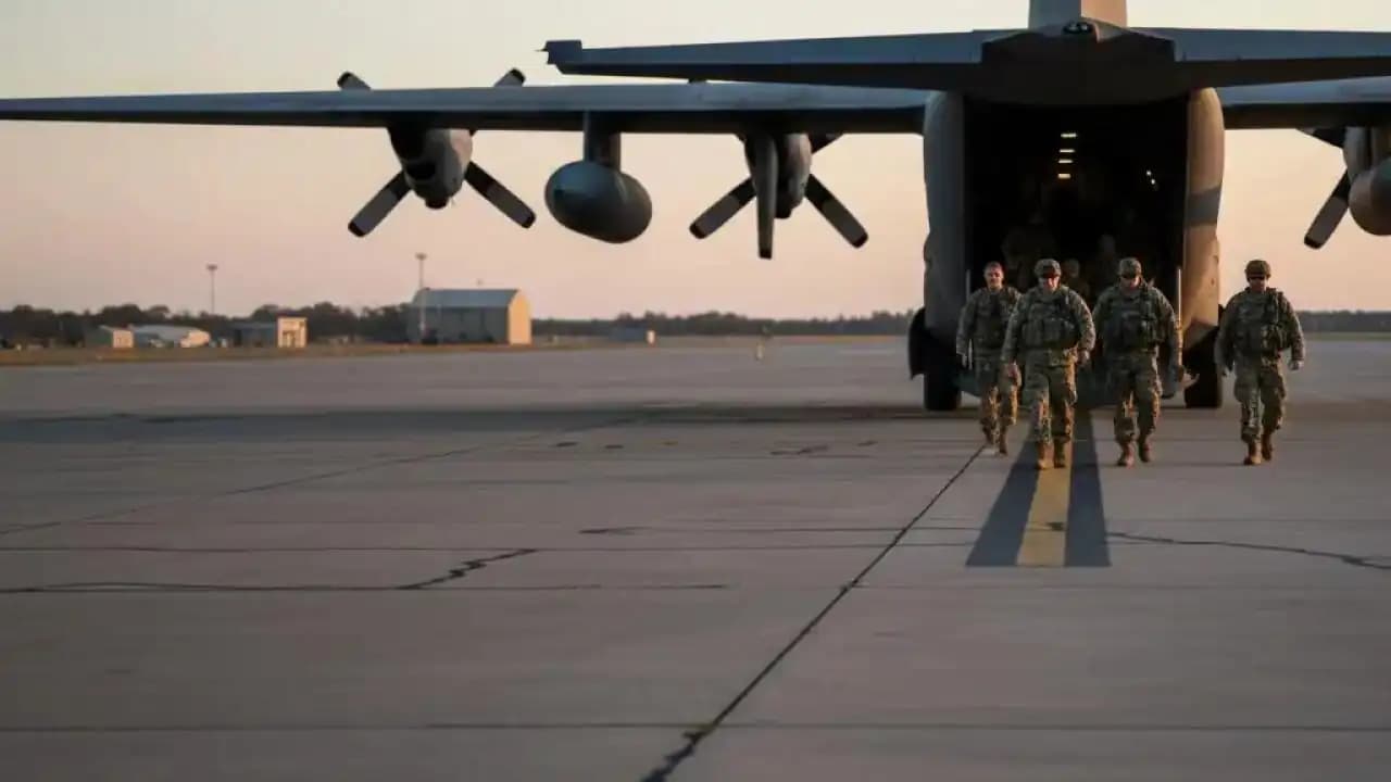 مشهد عسكري يرمز إلى انسحاب الإمارات من اليمن