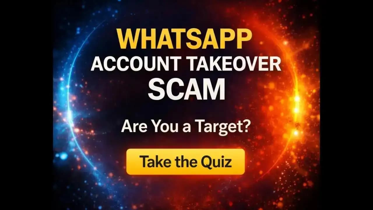 Smartphone screen showing suspicious 'Is this you?' WhatsApp message