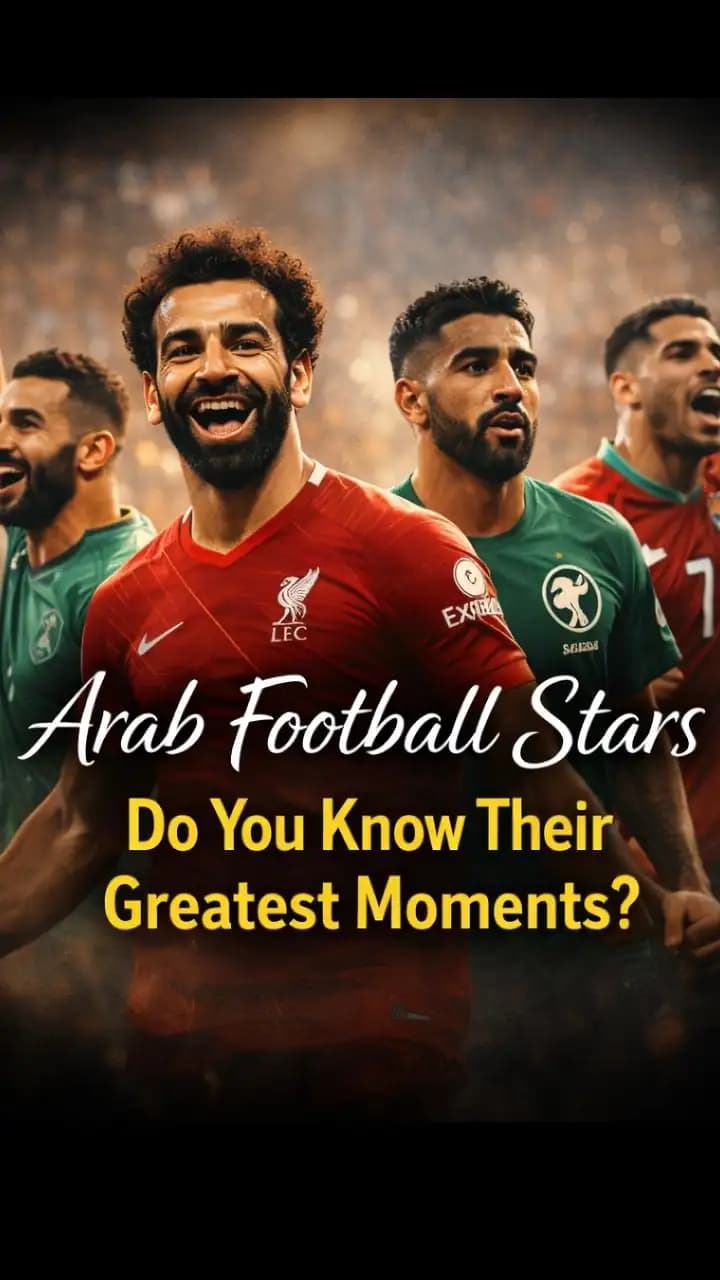 Abstract gradient background representing Arab football stars quiz