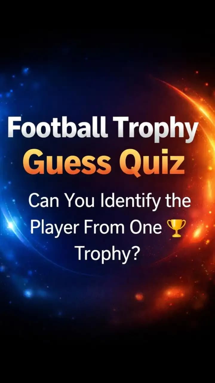 football trophy quiz challenge with glowing abstract stadium style background