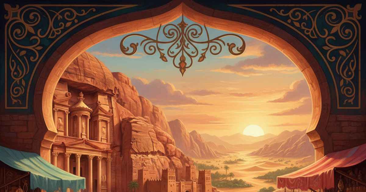 مواقع تراثية عربية مع الحرف التقليدية والمدن التاريخية والتقاليد الثقافية الحية