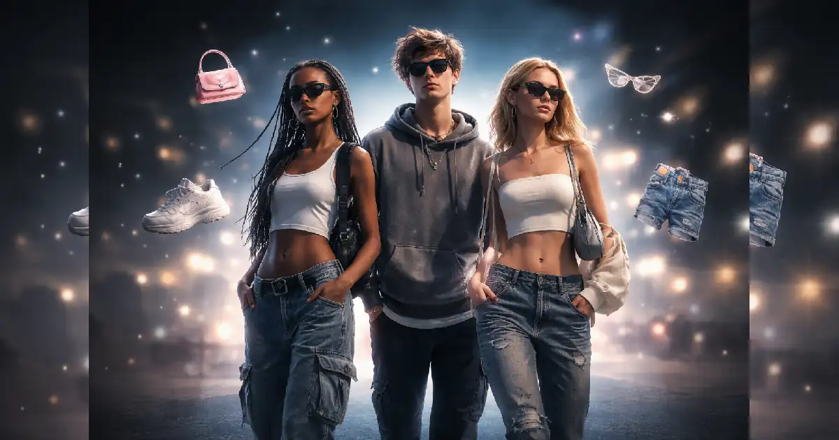 شباب يرتدون أزياء عصرية بسيطة تعكس تغير موضة الجيل Z