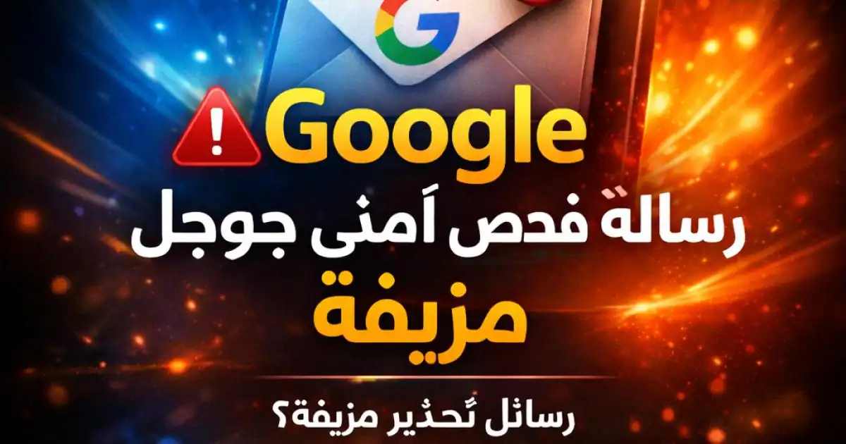 رسالة فحص أمني جوجل مزيفة بعنوان Security Check Required في بريد Gmail