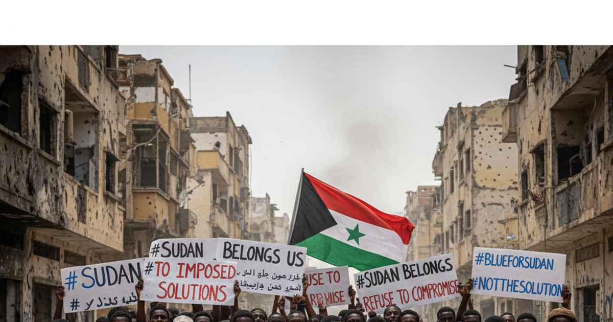 رسم يوضّح اتجاهات الرأي العام في السودان والمشاعر الاجتماعية حول الحرب