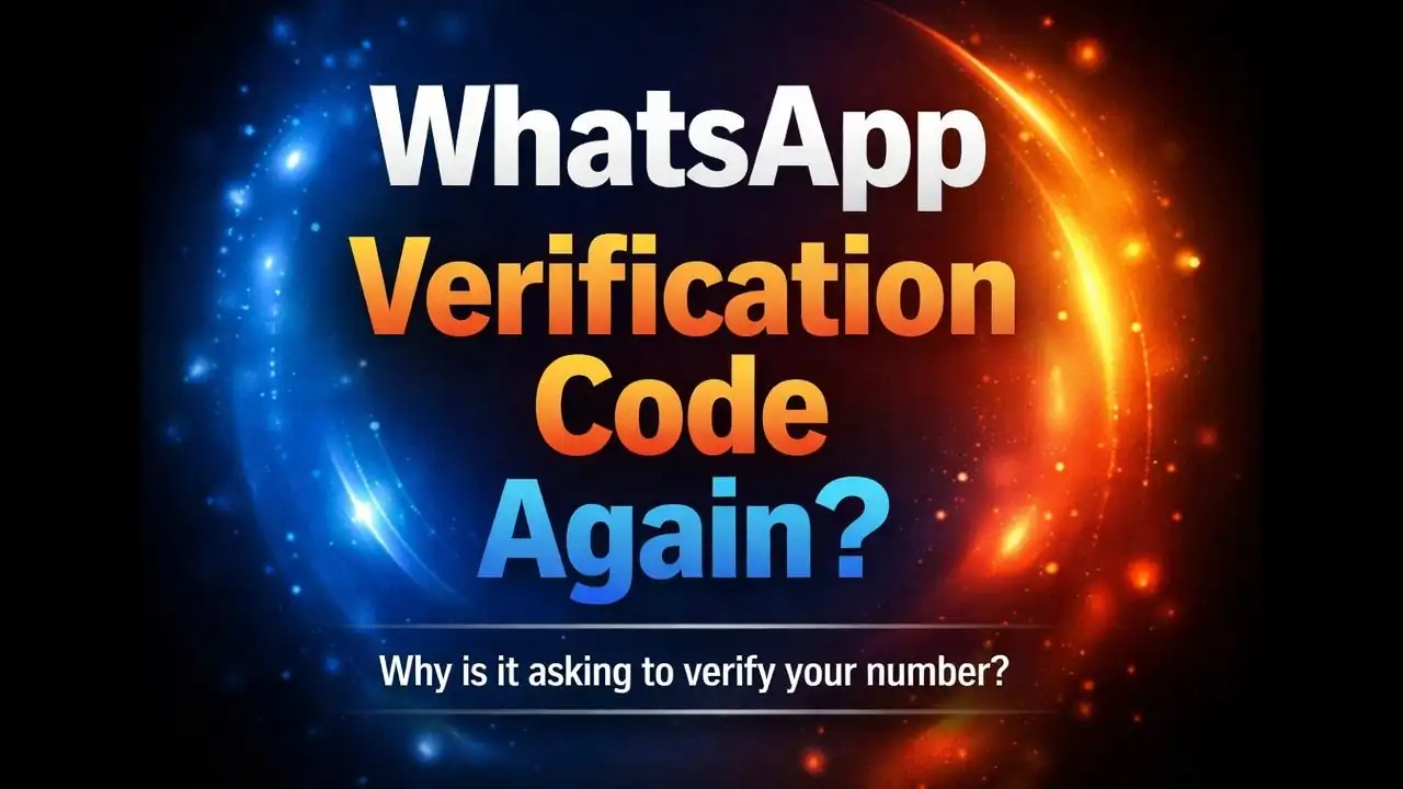 WhatsApp verification code screen appearing again on smartphone