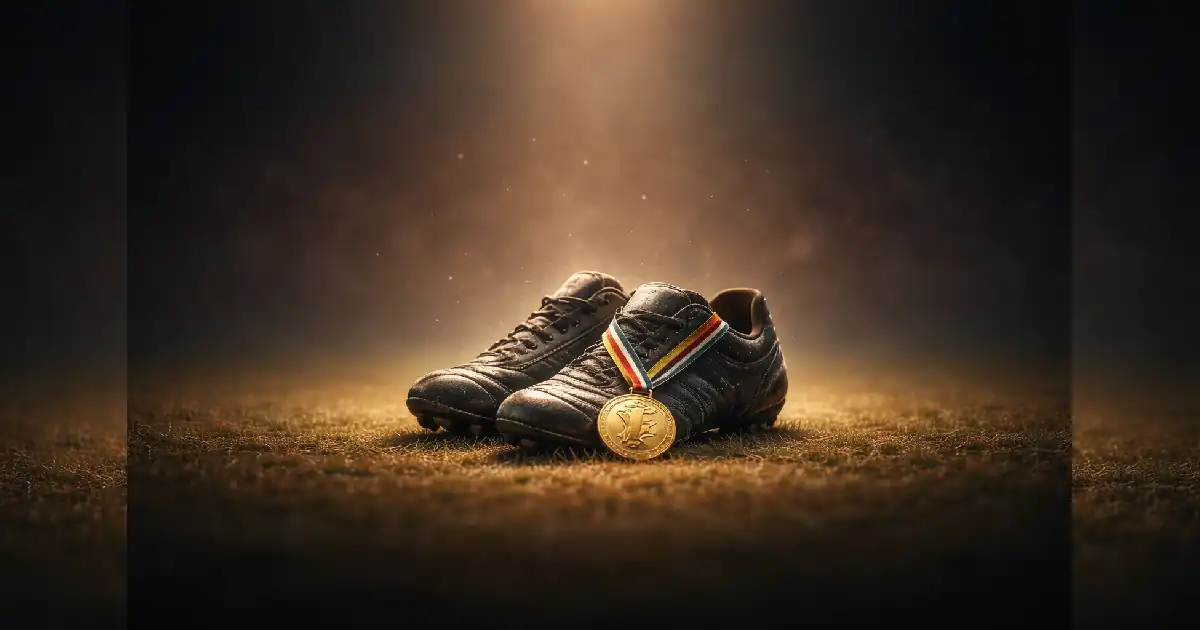 خلفية تجريدية سينمائية مستوحاة من كرة القدم