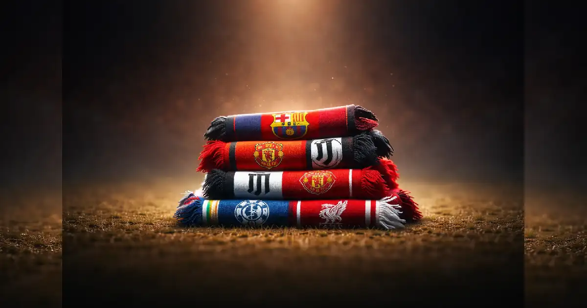 خلفية تجريدية سينمائية مستوحاة من الأندية الكروية