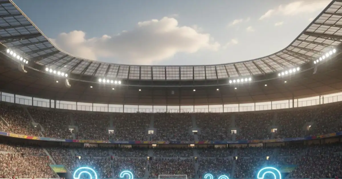 بانر اختبار كرة القدم الصعب بأجواء مباراة قوية