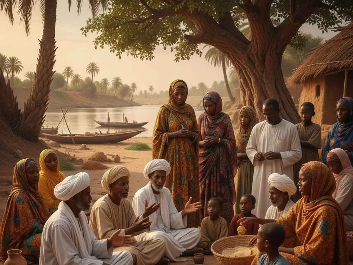 الثقافة والتقاليد السودانية من خلال الملابس التقليدية والحياة اليومية والعلاقات الأسرية